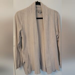 Cyrus Neutral Light Taupe Open Cardigan